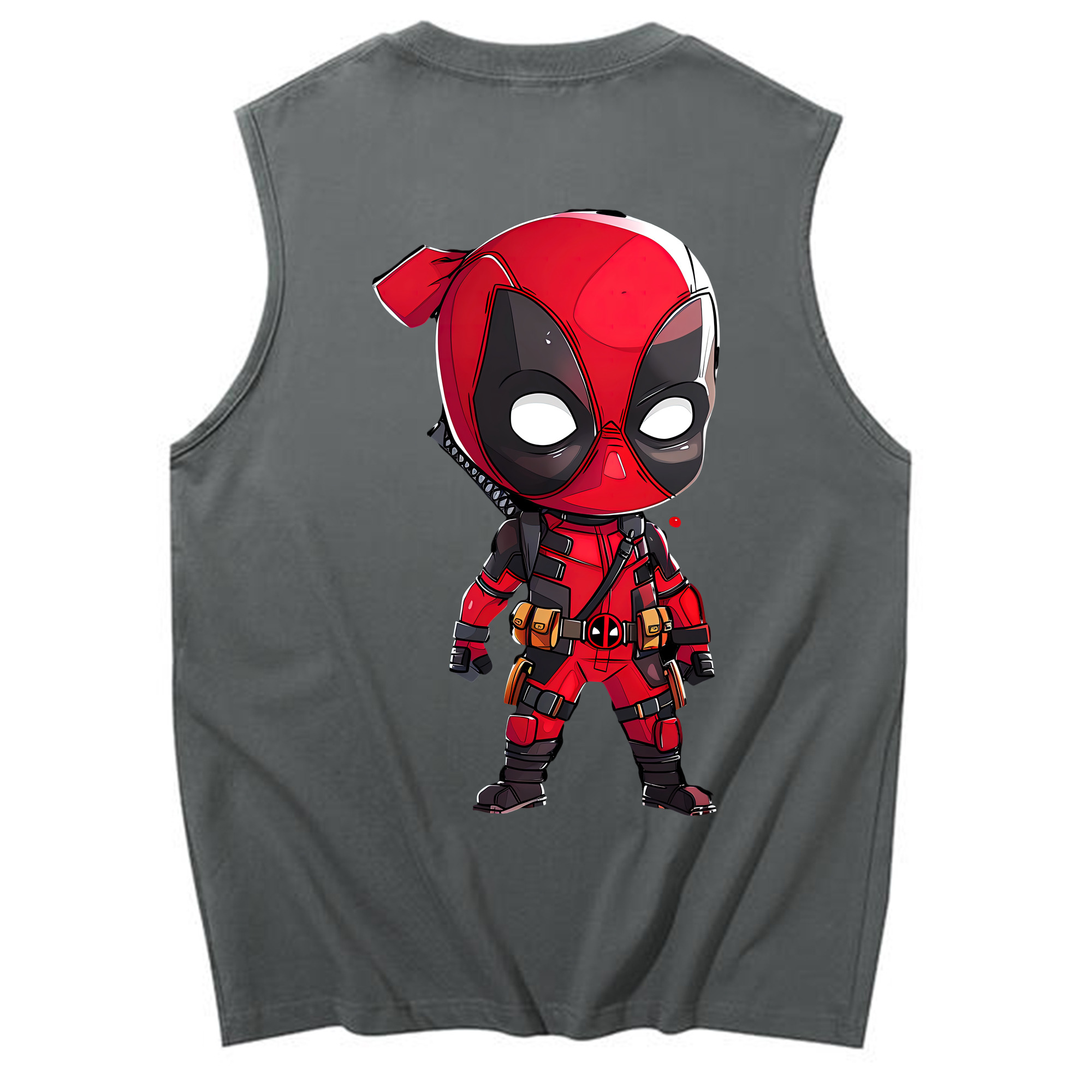 （画像用） Deadpool デッドプール コットン100％タンクトップ（背面プリント）